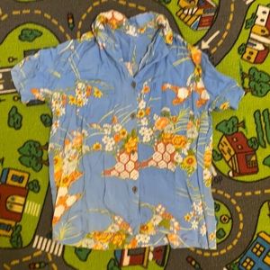 Cute old school hawaiian print retro blouse